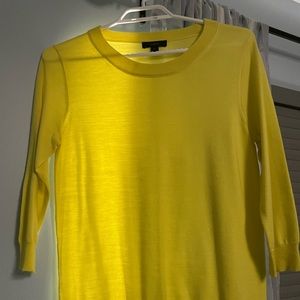 JCrew yellow sweater